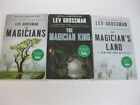 Lev Grossman Lot 3 Complete Trilogy The Magicians Magician King Magicians Land