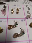 Vintage Jewelry Box Clean Out Ear Rings X 6