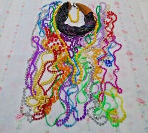 Vintage Mixed Lot of 32 Bead String Necklaces
