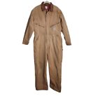 Vintage Carhartt Coveralls Insulated Duck Brown Quilt Lined Mens 42R