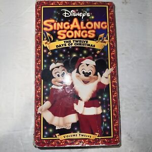 Disney's Sing Along Songs The Twelve Days Of Christmas (VHS) Tested