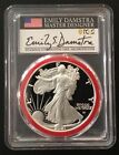 2021 S $1 Proof Silver Eagle Type 2 PCGS PR70 DCAM First Strike Damstra Signed !