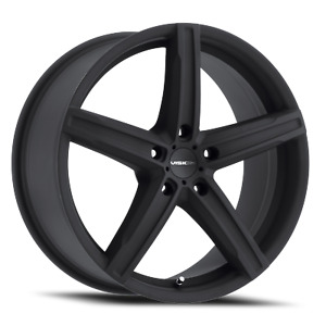4 New 15X6.5 38 4X100 Vision Boost Black Wheels/Rims 15 Inch 63663
