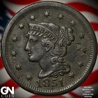 New Listing1851 Braided Hair Large Cent Y3599