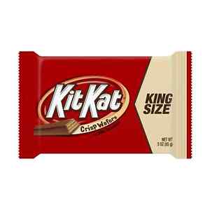 Kit Kat Milk Chocolate King Size Wafer Candy, Individually Wrapped, 3 oz, Bar