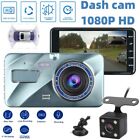 1080P Dual Lens Car DVR Dash Cam Video Recorder G-Sensor Front and Inside Camera