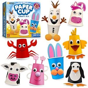 Arts and Crafts Kit for Kids Ages 3, 4, 5, 6 – Craft 8 Cute Animal Projects –...