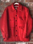 HUDSON'S BAY Canada Vintage Red Wool Cruiser Hunting Outdoors Jacket M-L Pockets