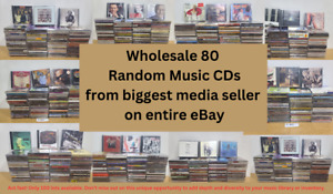 80 Lot Wholesale Random Assorted Audio CDs With Case & Original Artwork Lot