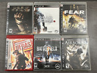 PS3 Playstation 3 Action Game Lot Dead Space, F.E.A.R, Medal of Honor Airborne
