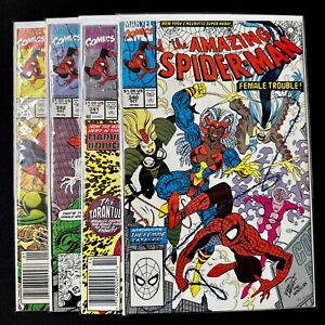 The Amazing Spider-Man #340 341 342 343 1990-1991 Marvel Comics Nice Set