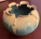 Ephraim Faience Pottery Blossom Vase Paul McVicker Artist Signed Yellow Green 6”