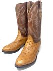 Lucchese 2000 Vintage T3117R4 Full Quill Ostrich Cowboy Boots Mens 11.5 3E Wide