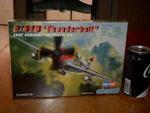 WW#2, REPUBLIC P-47D THUNDERBOLT FIGHTER PLANE, Plastic Model Kit, Scale: 1/72