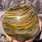New Listing7.27LB Natural Tiger's eye stone quartz Sphere crystal ball rock Healing
