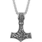 Viking Thor's Hammer Necklace - Norse Amulet Mjolnir Pendant Necklace