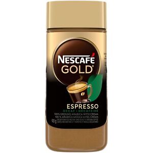 NESCAFE Gold Espresso Decaf Instant Coffee, 90g/3.2oz