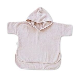Organic Hooded Poncho Towel for Toddlers and Kids – Ultra Soft and Blush 2-3t