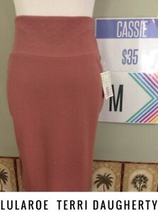 LuLaRoe NWT Cassie Pencil Skirt  M Textured Solid Dusty Rose