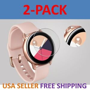 2-Pack Screen Protector TPU Clear Film for Samsung Galaxy Watch Active 40mm