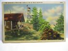 1940 STANDARD SUPPLY OTTER LAKE NY POSTCARD FIRE WARDENS TOWER, CABIN, BALD MT