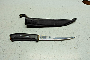 Normark J Marttiini Finland Stainless Steel Fillet Fixed Blade Knife & sheath