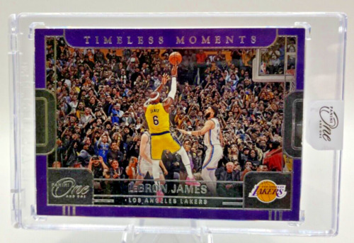 * 2022-23 Panini One And One Timeless Moments #1 LeBron James Purple