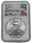 2021 Silver Eagle NGC MS70 Type 2 Early Release MERCANTI Hand Signed