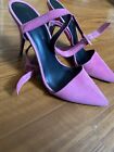 ALEXANDER WANG Leather Sandals Size 37 Pink Straps