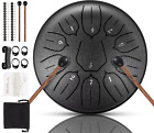 11 Note Steel Tongue Drum, 6 Inch D-Key Tank Drum Handpan Drum Instrument for...