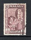 Kelantan 1957-63 Sultan Ibrahim 10c. Maroon SG89 Used