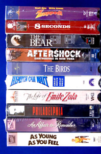 Lot of 10 VHS Movies New