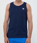 NWT A adidas Trefoil Essentials Tank Top Adidas Blue Mens Shirt IM4394