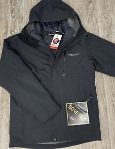 Marmot Men's Minimalist Component Black Hooded Packable 3 in 1 Jacket Size S NWT