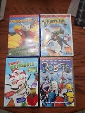 Kids DVD LOT (4 DVDS) Stuart Little 2, Surfs Up, Robots, Party W/ The...