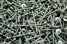 (150) Hex Head #10 x 3 Pole Barn Screw Rubber Washer Galvanized Roofing Siding