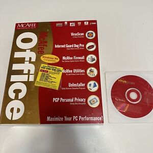 McAfee Office 2000 PC Utilities Virus Scan Protection PGP Web Security With 2004