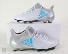 NEW Adidas X 17.1 FG White Blue Athletic Soccer Cleats (S82285) Men's Size 7.5