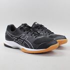 Asics Gel Rocket 8 Womens Size 9 Black White Gum Volleyball Shoes B756Y