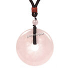 Peace Donut Healing Crystal 50mm Round Healing Spiritual Necklace 28 inch