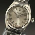 Luxury Rolex 6718 Silver Women's Watch Oyster Perpetual 24