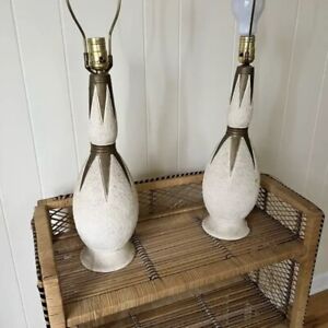 pair of mid century modern lamps- READ!