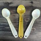 Vintage Ice Cream Scoops Calif. Plastic Lot Of 3 Yellow And White Promotional 7