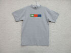 The North Face Shirt Small Adult Gray Casual Cotton Logo Outdoors Crew Neck Mens
