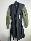 Alpha  Industries Mackinaw Flight Jacket Trench Coat Size XS See Button & Kit