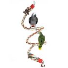 Bird PerchJusney Large Parrot Toys 63 Inch Climbing Rope Bungee Bird Toys