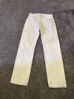 VTG Levi’s Men’s 34x34 501 Button Fly Jeans Light Wash Tan Made in USA