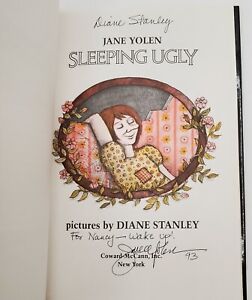 New ListingDUAL AUTOGRAPHED Book SLEEPING UGLY Hardback Dedicated to Nancy Dated 1993