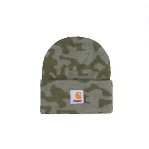 BRAND NEW Limited Palace x Carhartt WIP Collab Watch Hat Beanie - Camo Green