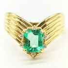Jewelry Ring   Emerald 0.56ct Yellow Gold 3242071